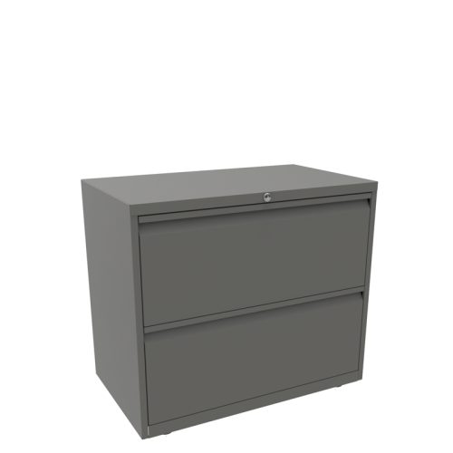 Grey side filer with 2 drawers